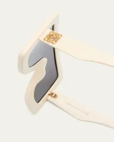 Loewe Anagram Acetate & Metal Shield Sunglasses | Thumbnail 4 Loewe Anagram Acetate & Metal Shield Sunglasses | Thumbnail 4