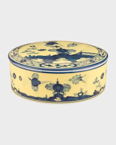 GINORI 1735 Citrino Round Covered Box | Thumbnail 2 GINORI 1735 Citrino Round Covered Box | Thumbnail 2