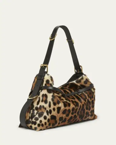 Givenchy Voyou Medium Leopard-Print Goat Hair Shoulder Bag | Thumbnail 3 Givenchy Voyou Medium Leopard-Print Goat Hair Shoulder Bag | Thumbnail 3