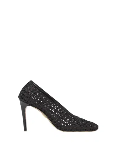 Ferragamo 95mm Sol Macrame Pumps | Thumbnail 1 Ferragamo 95mm Sol Macrame Pumps | Thumbnail 1