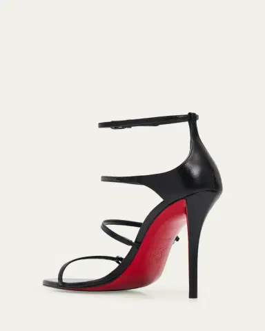 Christian Louboutin 100mm Millenium Strappy Leather Sandals | Thumbnail 4 Christian Louboutin 100mm Millenium Strappy Leather Sandals | Thumbnail 4