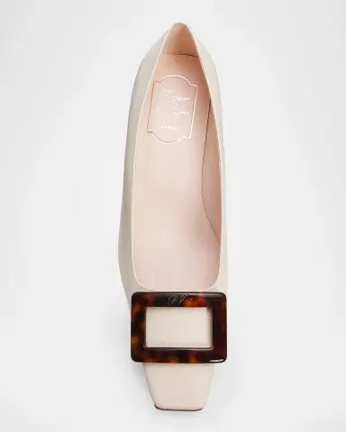 Roger Vivier 45mm Belle Vivier Turtle Leather Pumps | Thumbnail 6 Roger Vivier 45mm Belle Vivier Turtle Leather Pumps | Thumbnail 6