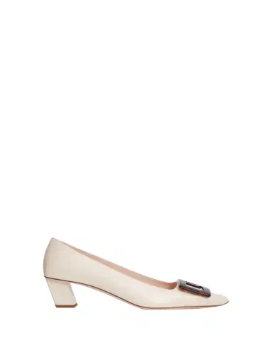 Roger Vivier 45mm Belle Vivier Turtle Leather Pumps | Thumbnail 1 Roger Vivier 45mm Belle Vivier Turtle Leather Pumps | Thumbnail 1