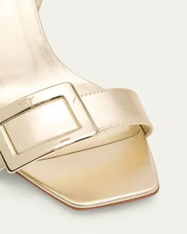Roger Vivier 60mm Belle Vivier Metallic Leather Wedge Sandals | Thumbnail 5 Roger Vivier 60mm Belle Vivier Metallic Leather Wedge Sandals | Thumbnail 5