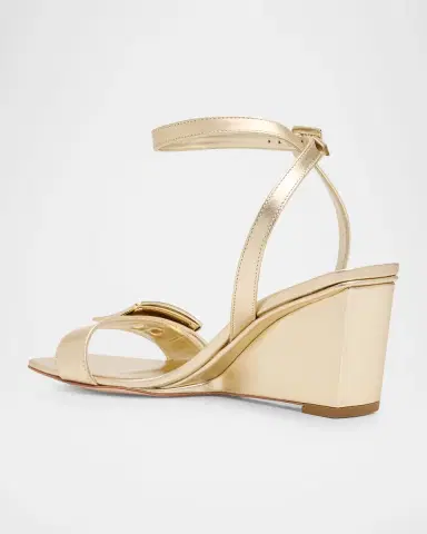 Roger Vivier 60mm Belle Vivier Metallic Leather Wedge Sandals | Thumbnail 8 Roger Vivier 60mm Belle Vivier Metallic Leather Wedge Sandals | Thumbnail 8
