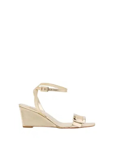 Roger Vivier 60mm Belle Vivier Metallic Leather Wedge Sandals | Thumbnail 1 Roger Vivier 60mm Belle Vivier Metallic Leather Wedge Sandals | Thumbnail 1
