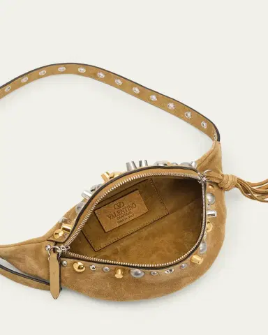 Valentino Garavani Men's Nellcote Suede Belt Bag | Thumbnail 4 Valentino Garavani Men's Nellcote Suede Belt Bag | Thumbnail 4