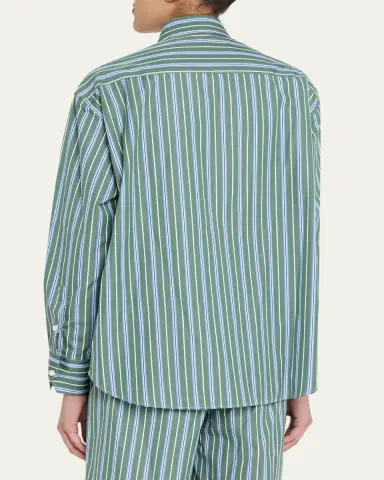HOMMEGIRLS Striped Oxford Button-Down Shirt | Thumbnail 3 HOMMEGIRLS Striped Oxford Button-Down Shirt | Thumbnail 3