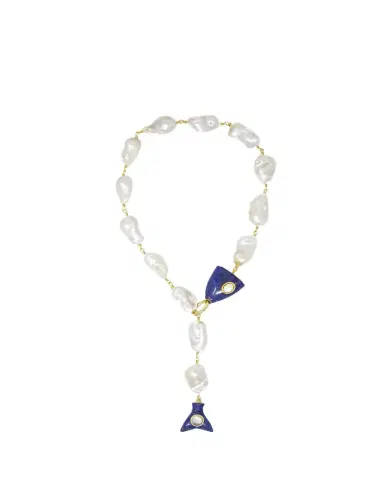 Grazia And Marica Vozza Baroque Pearl Head to Tail Y-Necklace | Thumbnail 1 Grazia And Marica Vozza Baroque Pearl Head to Tail Y-Necklace | Thumbnail 1