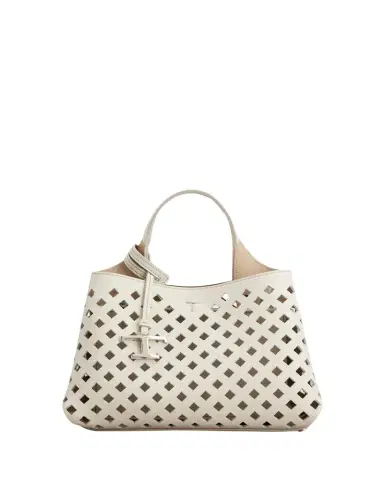 Tod's Micro Timeless T Cutout Leather Shoulder Bag | Thumbnail 1 Tod's Micro Timeless T Cutout Leather Shoulder Bag | Thumbnail 1