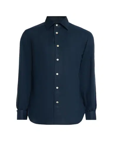 Kiton Men's Linen Button-Down Shirt | Thumbnail 1 Kiton Men's Linen Button-Down Shirt | Thumbnail 1