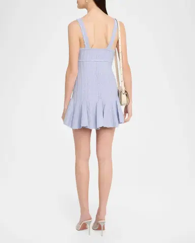 LoveShackFancy Tabatha Pointelle Knit Mini Dress | Thumbnail 3 LoveShackFancy Tabatha Pointelle Knit Mini Dress | Thumbnail 3