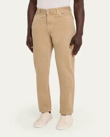 ZEGNA Men's Cotton Roccia Slim Five-Pockets Pants | Thumbnail 4 ZEGNA Men's Cotton Roccia Slim Five-Pockets Pants | Thumbnail 4