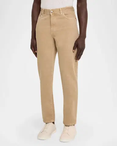 ZEGNA Men's Cotton Roccia Slim Five-Pockets Pants | Thumbnail 8 ZEGNA Men's Cotton Roccia Slim Five-Pockets Pants | Thumbnail 8