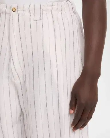 Willy Chavarria Men's Toluca Striped Oversized Linen-Blend Pants | Thumbnail 9 Willy Chavarria Men's Toluca Striped Oversized Linen-Blend Pants | Thumbnail 9