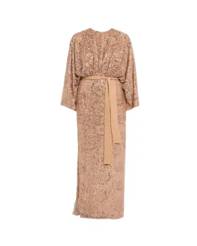 Elie Saab Semi-Sheer Sequin Embroidered Mesh Dress | Thumbnail 1 Elie Saab Semi-Sheer Sequin Embroidered Mesh Dress | Thumbnail 1