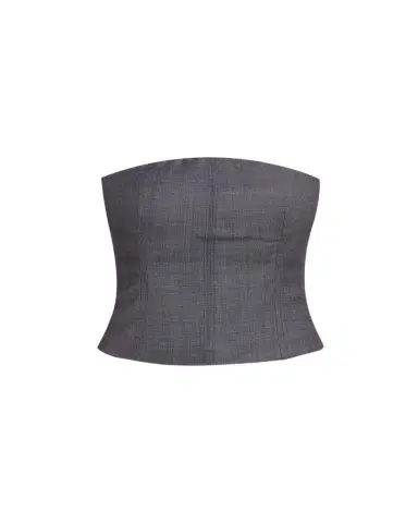 TWP Jillian Lightweight Viscose-Wool Bustier | Thumbnail 1 TWP Jillian Lightweight Viscose-Wool Bustier | Thumbnail 1