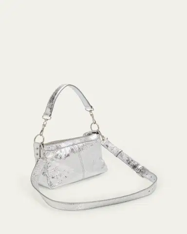 Balenciaga Le City Mini Metallic Leather Moto Shoulder Bag | Thumbnail 2 Balenciaga Le City Mini Metallic Leather Moto Shoulder Bag | Thumbnail 2