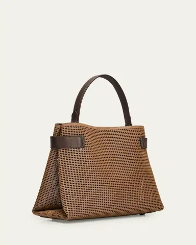 Brunello Cucinelli Essence Sparkling Leather Top-Handle Bag | Thumbnail 3 Brunello Cucinelli Essence Sparkling Leather Top-Handle Bag | Thumbnail 3