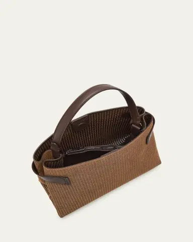 Brunello Cucinelli Essence Sparkling Leather Top-Handle Bag | Thumbnail 4 Brunello Cucinelli Essence Sparkling Leather Top-Handle Bag | Thumbnail 4