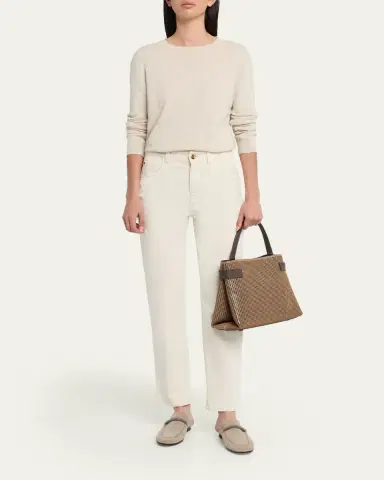 Brunello Cucinelli Essence Sparkling Leather Top-Handle Bag | Thumbnail 5 Brunello Cucinelli Essence Sparkling Leather Top-Handle Bag | Thumbnail 5