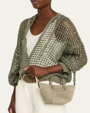 Brunello Cucinelli Duo Soft Suede Mini Bag | Thumbnail 2 Brunello Cucinelli Duo Soft Suede Mini Bag | Thumbnail 2