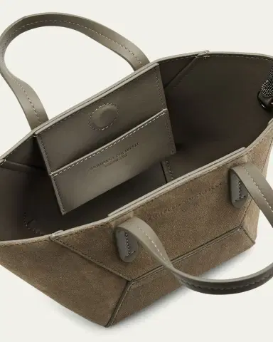 Brunello Cucinelli Duo Soft Suede Mini Bag | Thumbnail 4 Brunello Cucinelli Duo Soft Suede Mini Bag | Thumbnail 4