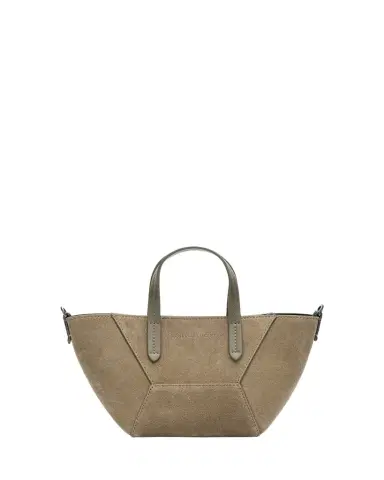 Brunello Cucinelli Duo Soft Suede Mini Bag | Thumbnail 1 Brunello Cucinelli Duo Soft Suede Mini Bag | Thumbnail 1