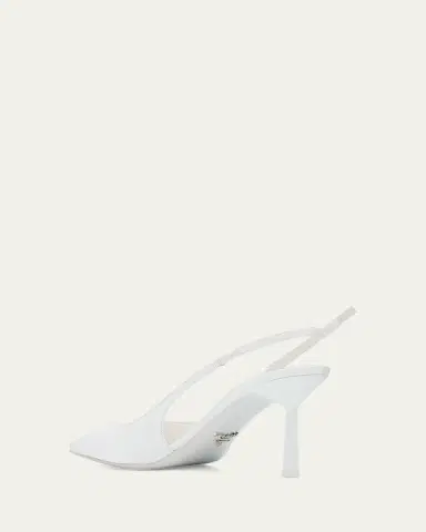 Prada 75mm Bow Leather Slingback Pumps | Thumbnail 4 Prada 75mm Bow Leather Slingback Pumps | Thumbnail 4