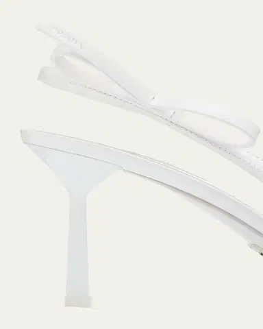 Prada 75mm Bow Leather Slingback Pumps | Thumbnail 5 Prada 75mm Bow Leather Slingback Pumps | Thumbnail 5