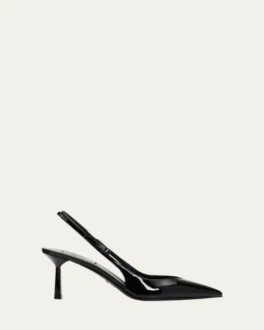 Prada 75mm Bow Leather Slingback Pumps | Thumbnail 6 Prada 75mm Bow Leather Slingback Pumps | Thumbnail 6