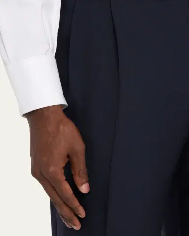 Brunello Cucinelli Men's Virgin Wool Trousers | Thumbnail 5 Brunello Cucinelli Men's Virgin Wool Trousers | Thumbnail 5