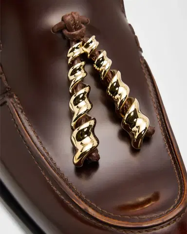 Loewe Edge Leather Loafer Mules | Thumbnail 9 Loewe Edge Leather Loafer Mules | Thumbnail 9