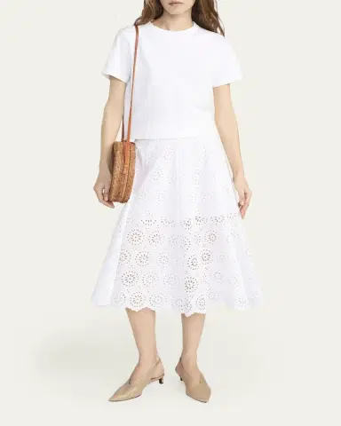 Frame The Solstice Eyelet Skirt | Thumbnail 2 Frame The Solstice Eyelet Skirt | Thumbnail 2