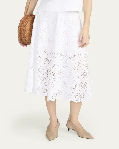 Frame The Solstice Eyelet Skirt | Thumbnail 4 Frame The Solstice Eyelet Skirt | Thumbnail 4