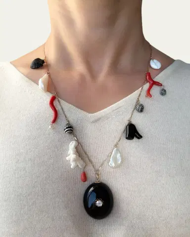 Haute Victoire One-of-a-kind Vintage Charm Necklace | Thumbnail 2 Haute Victoire One-of-a-kind Vintage Charm Necklace | Thumbnail 2