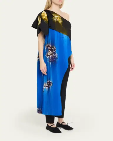 Proenza Schouler Haya Printed Asymmetric Draped Top | Thumbnail 4 Proenza Schouler Haya Printed Asymmetric Draped Top | Thumbnail 4