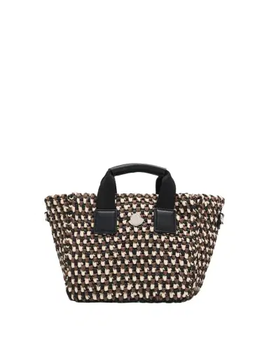 Moncler Caradoc Micro Raffia Crochet Tote Bag | Thumbnail 1 Moncler Caradoc Micro Raffia Crochet Tote Bag | Thumbnail 1