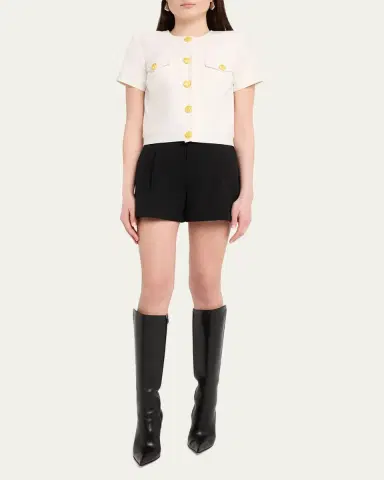 L'Agence Nawa Short-Sleeve Shirt Jacket | Thumbnail 2 L'Agence Nawa Short-Sleeve Shirt Jacket | Thumbnail 2