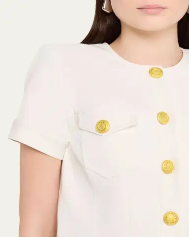 L'Agence Nawa Short-Sleeve Shirt Jacket | Thumbnail 5 L'Agence Nawa Short-Sleeve Shirt Jacket | Thumbnail 5