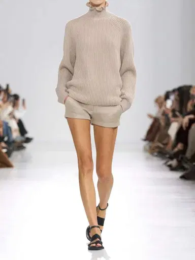 Max Mara Camino Ruffled Ribbed-knit Cotton Sweater | Thumbnail 6 Max Mara Camino Ruffled Ribbed-knit Cotton Sweater | Thumbnail 6