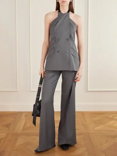 Max Mara Rio Wool-twill Wide-leg Trousers | Thumbnail 2 Max Mara Rio Wool-twill Wide-leg Trousers | Thumbnail 2