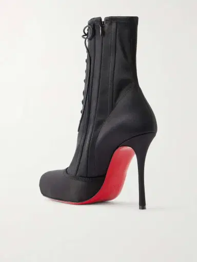 Christian Louboutin Pavlova 100 Lace-up Satin Ankle Boots | Thumbnail 3 Christian Louboutin Pavlova 100 Lace-up Satin Ankle Boots | Thumbnail 3