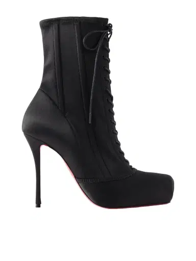 Christian Louboutin Pavlova 100 Lace-up Satin Ankle Boots | Thumbnail 1 Christian Louboutin Pavlova 100 Lace-up Satin Ankle Boots | Thumbnail 1