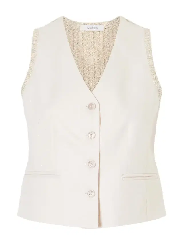 Calibri Cable-knit Linen Vest Calibri Cable-knit Linen Vest