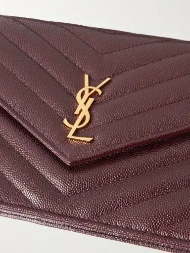 Saint Laurent Cassandre Envelope Chain Mini Matelassé Leather Wallet | Thumbnail 3 Saint Laurent Cassandre Envelope Chain Mini Matelassé Leather Wallet | Thumbnail 3