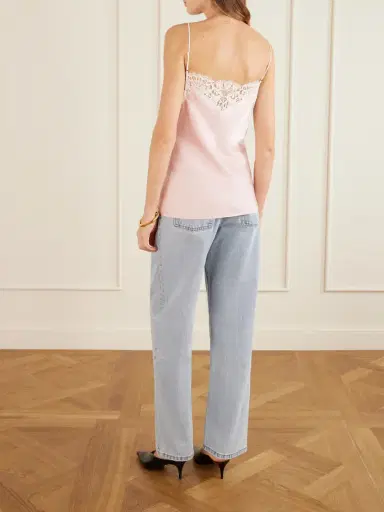 Stella McCartney Lace-trimmed Satin Camisole | Thumbnail 4 Stella McCartney Lace-trimmed Satin Camisole | Thumbnail 4