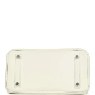 HERMÈS Hermes Birkin 25 New White Swift Palladium Hardware | Thumbnail 6 HERMÈS Hermes Birkin 25 New White Swift Palladium Hardware | Thumbnail 6