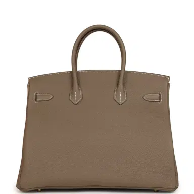 HERMÈS Hermes Birkin 35 Etoupe Togo Gold Hardware | Thumbnail 4 HERMÈS Hermes Birkin 35 Etoupe Togo Gold Hardware | Thumbnail 4