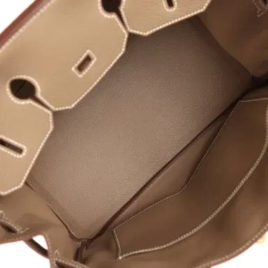 HERMÈS Hermes Birkin 35 Etoupe Togo Gold Hardware | Thumbnail 8 HERMÈS Hermes Birkin 35 Etoupe Togo Gold Hardware | Thumbnail 8